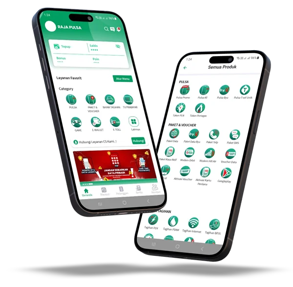 Aplikasi Agen Pulsa dan PPOB Raja Pulsa